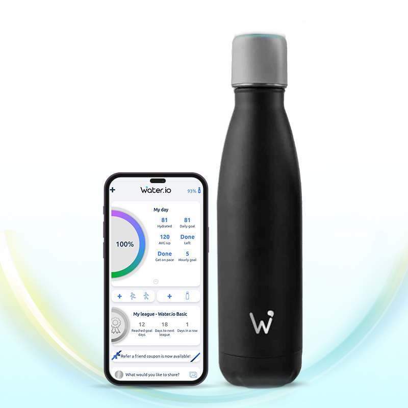 Water.io smart water bottle - Benefithub